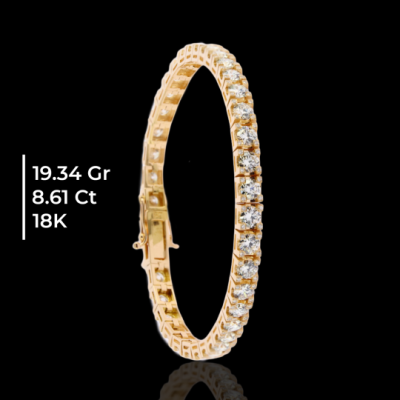 rose gold su yolu pırlanta bileklik